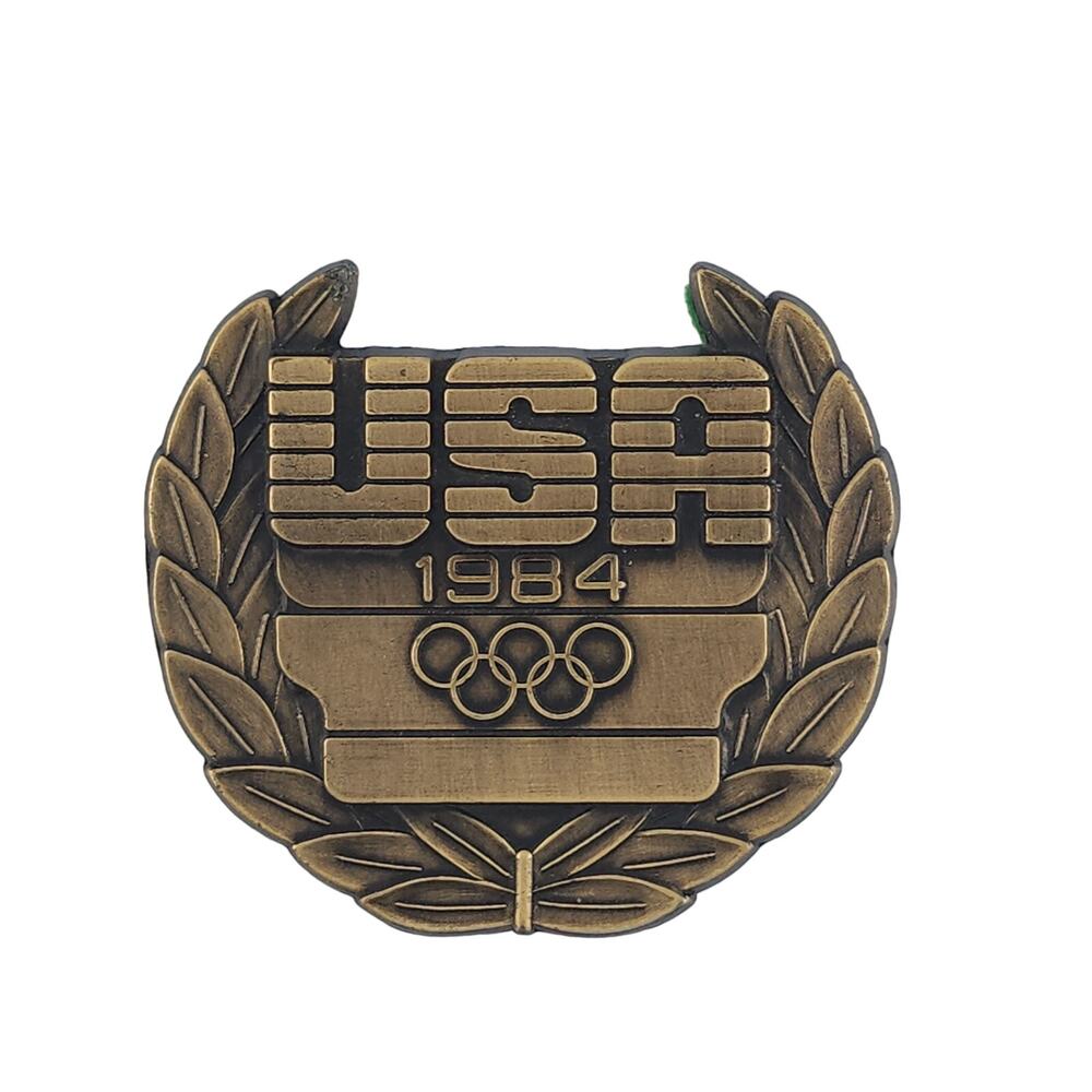 Vintage 1984 USA Olympic Games Brass Paper Weight